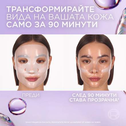 Маска-кърпа за лице Glass Skin L'ORÉAL PARiS REVITALIFT