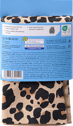 Radler Shorts mit Leo-Muster beige Gr. 42/44 Fascino