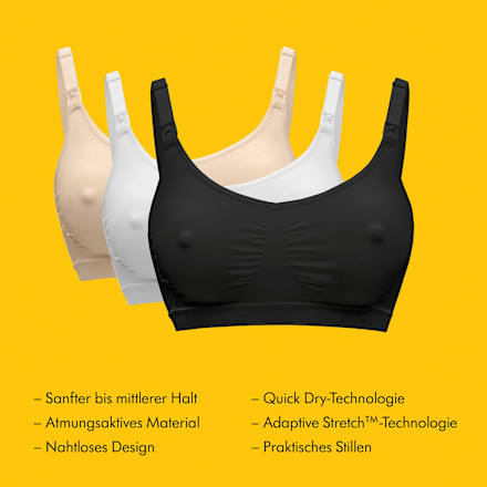 Schwangerschafts- und Still-BH Gr. XL Keep Cool, schwarz Medela