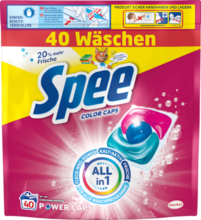 Colorwaschmittel Power Caps Spee