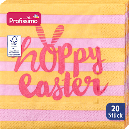 Servietten "hoppy easter" (33x33 cm) Profissimo