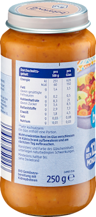 Menü Chili sin Carne ab dem 12. Monaten babylove