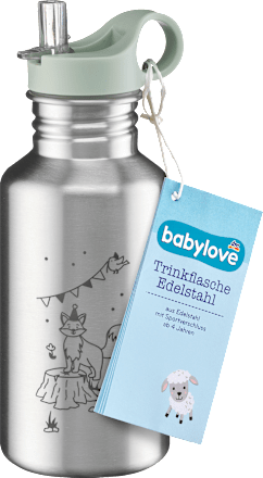 Trinkflasche Edelstahl/mintgrün, 500 ml  babylove