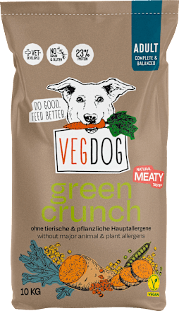 Trockenfutter Hund green crunch VEGDOG
