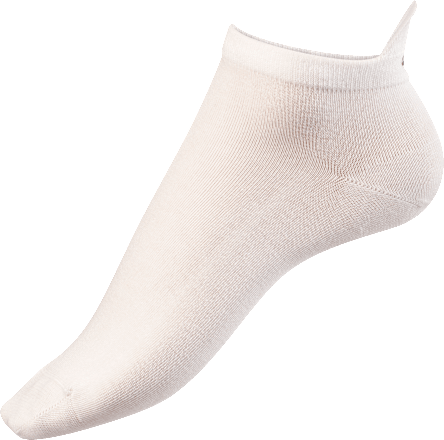 Sneakersocken mit Croissant-Stickerei weiß Gr. 35-38 Fascino