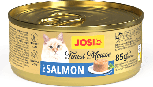 Mokra karma dla kota, mus z łososiem JosiCat