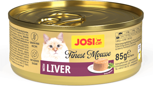 Mokra karma dla kota, mus z wątróbką JosiCat