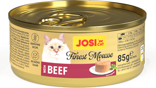 Mokra karma dla kota, mus z wołowiną JosiCat
