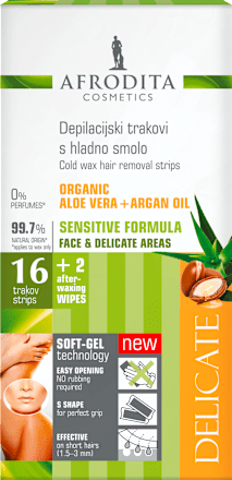 Depilacijski trakovi s hladno smolo Delicate AFRODITA