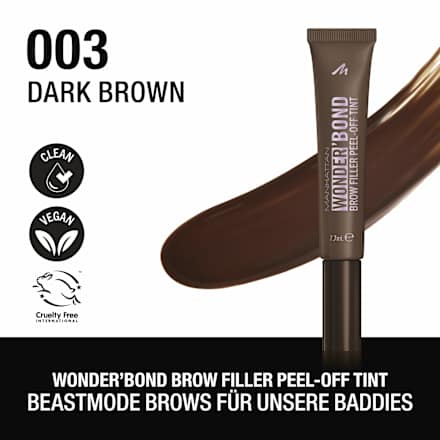 Augenbrauengel Wonder'Bond Brow Filler Tint 003 Dark Brown MANHATTAN Cosmetics