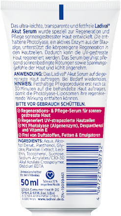 Ladival Sonnengestresste Haut Akut Serum After Sun Gesicht Ladival
