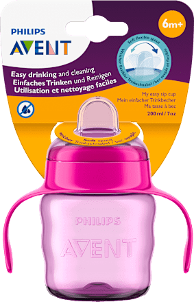 hrnek na učení Classic 6m+ růžový PHILIPS AVENT