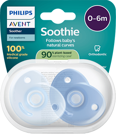 dudlík Soothie, modrý 0-6 m PHILIPS AVENT