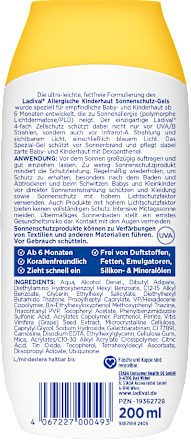 Ladival Allergische Kinderhaut Gel LSF50+  Ladival