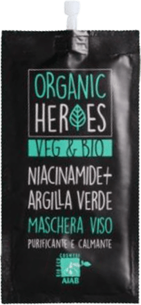 Maschera viso argilla verde ORGANIC HEROES