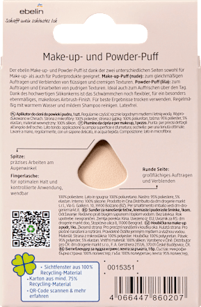 houbička na make-up & pudr ebelin