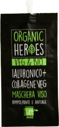 Maschera viso collagene veg e acido ialuornico ORGANIC HEROES