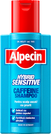 Sampon pentru scalp sensibil și uscat Alpecin