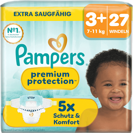 Windeln Premium Protection Gr. 3+ (7-11 kg) Pampers premium protection