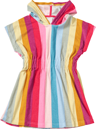 Badekleid mit Streifen-Muster, bunt, Gr. 110/116 PUSBLU