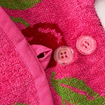 Badeoverall mit Kirsch-Muster, pink, Gr. 74/80 ALANA