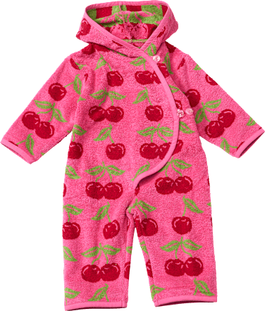 Badeoverall mit Kirsch-Muster, pink, Gr. 86/92 ALANA