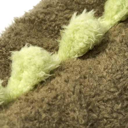 Handpuppe Krokodil, grün + braun fluffies