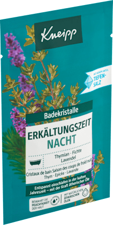 sůl do koupele Erkältungszeit Nacht Kneipp