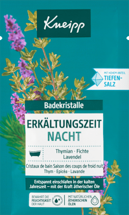 sůl do koupele Erkältungszeit Nacht Kneipp
