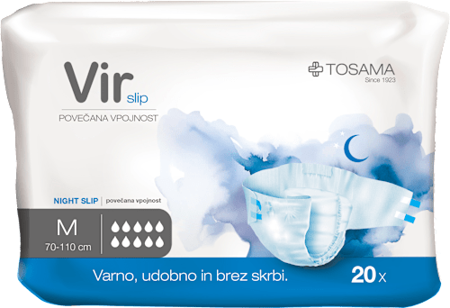 Nočne hlačne predloge Vir Slip, velikost M Vir slip