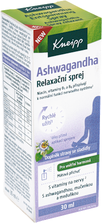relaxační sprej Ashwagandha Kneipp