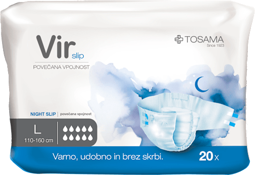 Nočne hlačne predloge Vir Slip, velikost L Vir slip