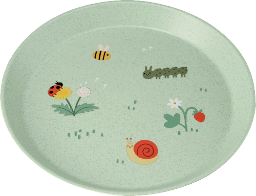 Teller grün, Gartentiere babylove nature