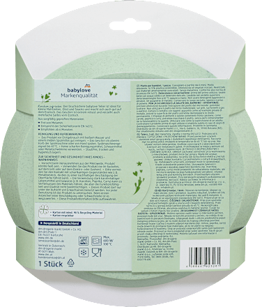 Teller grün, Gartentiere babylove nature