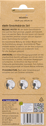 Gesichtsbürste 2n1 ebelin