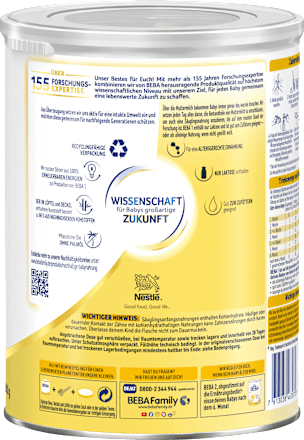Anfangsmilch 1 von Geburt an Nestlé BEBA