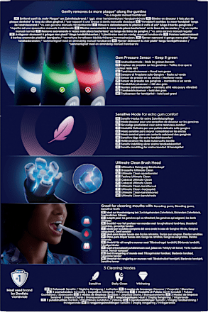 Elektrische Zahnbürste Duo iO3 Matt schwarz & blau Oral-B