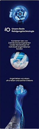 Elektrische Zahnbürste Duo iO3 Matt schwarz & blau Oral-B