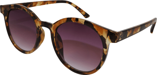 Sonnenbrille Damen Schwarz mit braunem Muster SUNDANCE