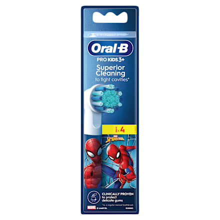 Резервни глави за електрическа четка за зъби Spiderman, 3+ години Oral-B