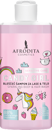 Candy Girl dječji sjajni šampon za kosu i tijelo AFRODITA