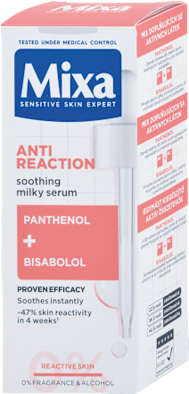 Upokojujúce pleťové sérum Anti Reaction Panthenol + Bisabolol Mixa