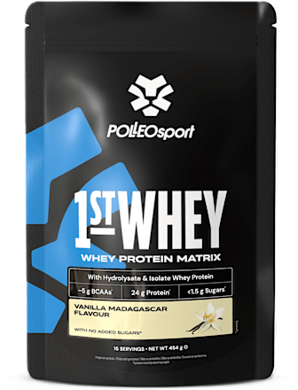 1st Whey proteinski prah s okusom vanilije POLLEOsport