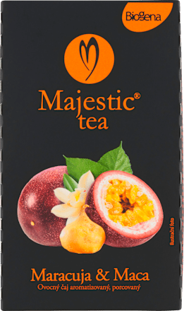 Majestic Tea ovocný čaj s příchutí  Maracuja & Maca 20x2,5 g Biogena