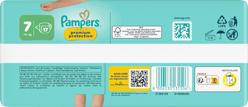Windeln Premium Protection Gr. 7 (15+ kg) Pampers