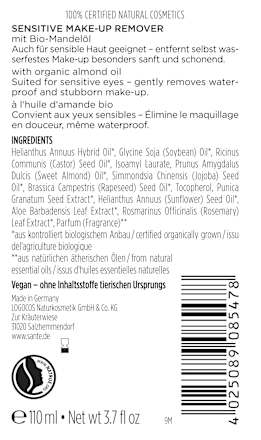 Augen Make-up Entferner Sensitive SANTE NATURKOSMETIK