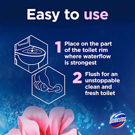 WC-Stein Pink Magnolie Domestos
