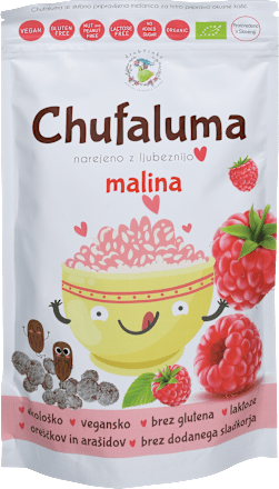 Bio kaša z okusom maline Chufalino drobTinka