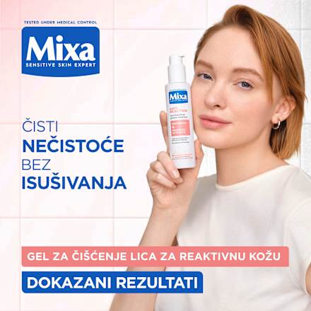 ANTI REACTION gel za čišćenje lica PANTHENOL+ PROBIOTIC EXTRACTS Mixa