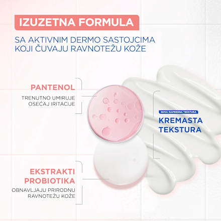 ANTI REACTION gel za čišćenje lica PANTHENOL+ PROBIOTIC EXTRACTS Mixa